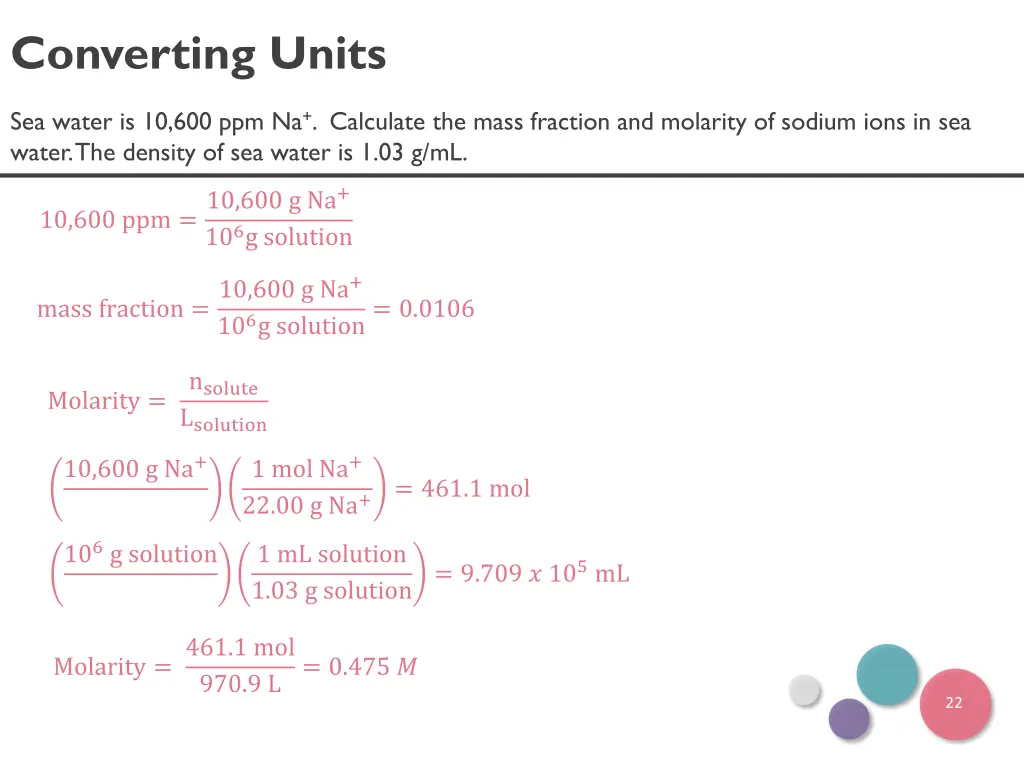converting units
