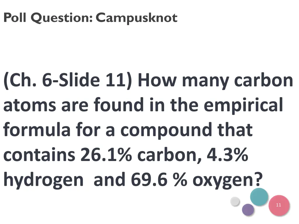 poll question campusknot