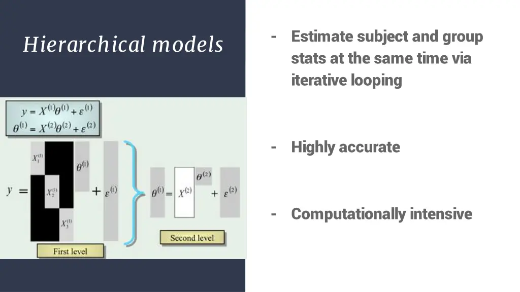 estimate subject and group stats at the same time