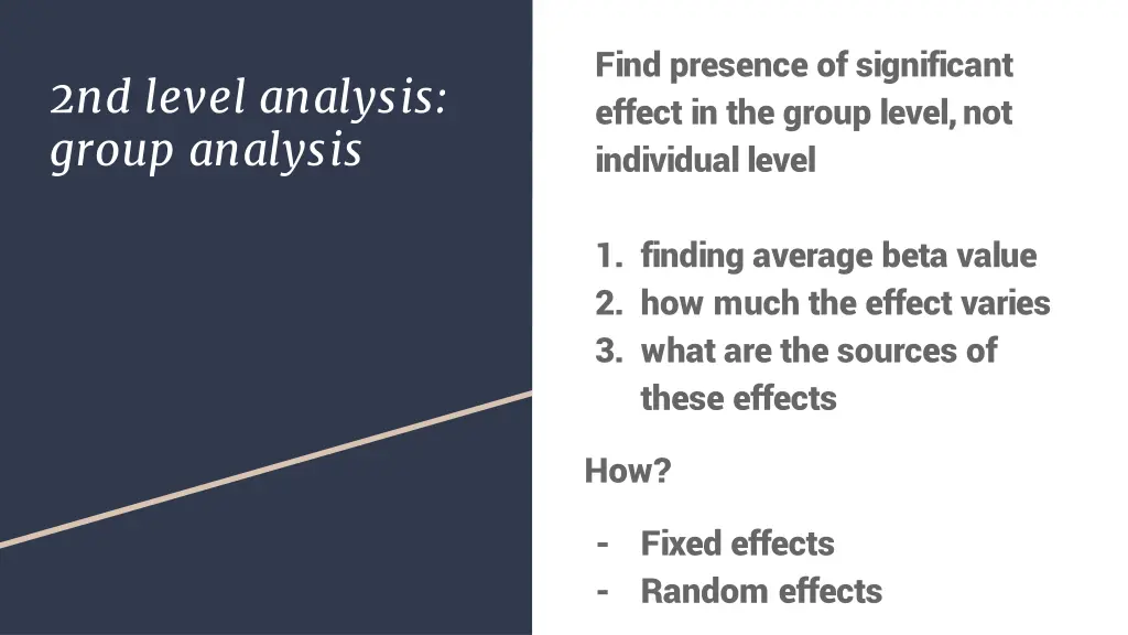 find presence of significant effect in the group