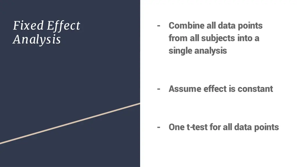 fixed effect analysis