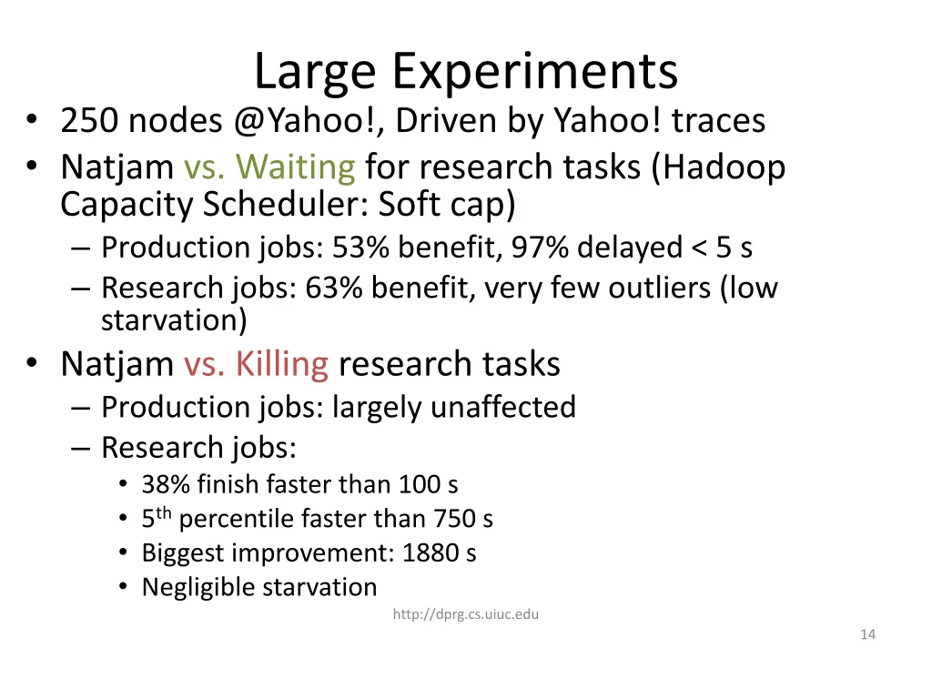 large experiments