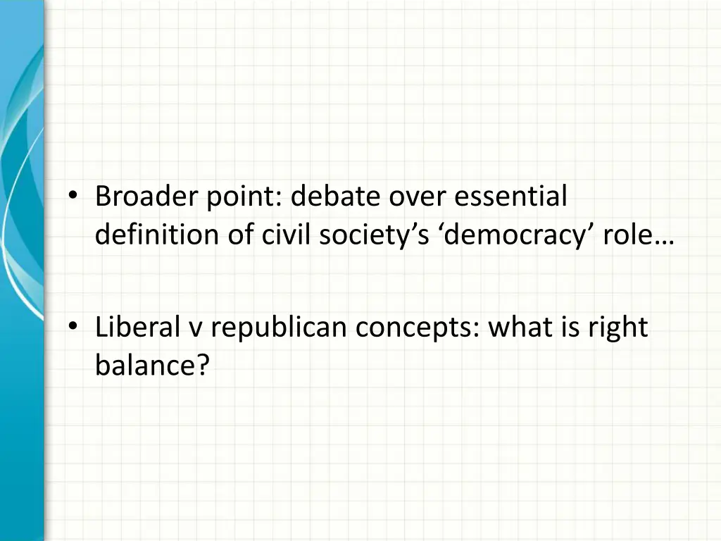 broader point debate over essential definition