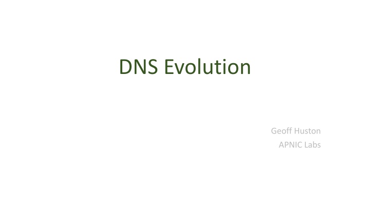 dns evolution