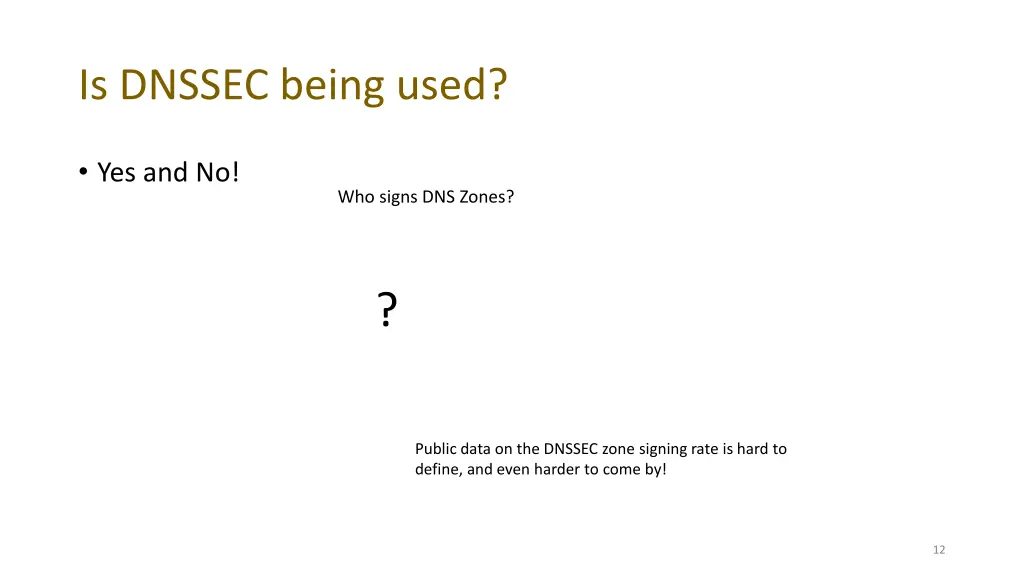 is dnssec being used 3