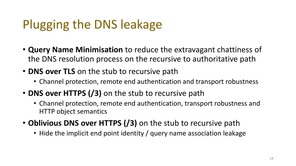 plugging the dns leakage