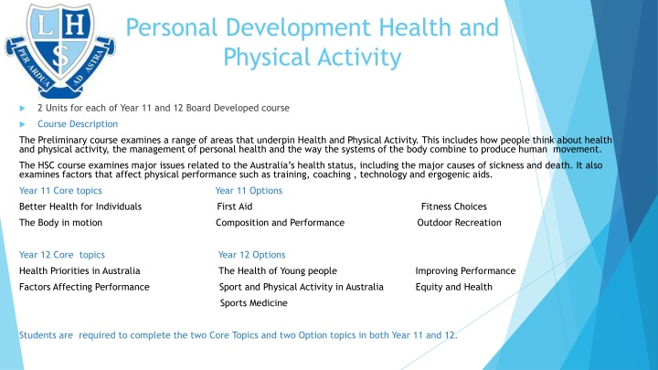 personal development health and physical activity