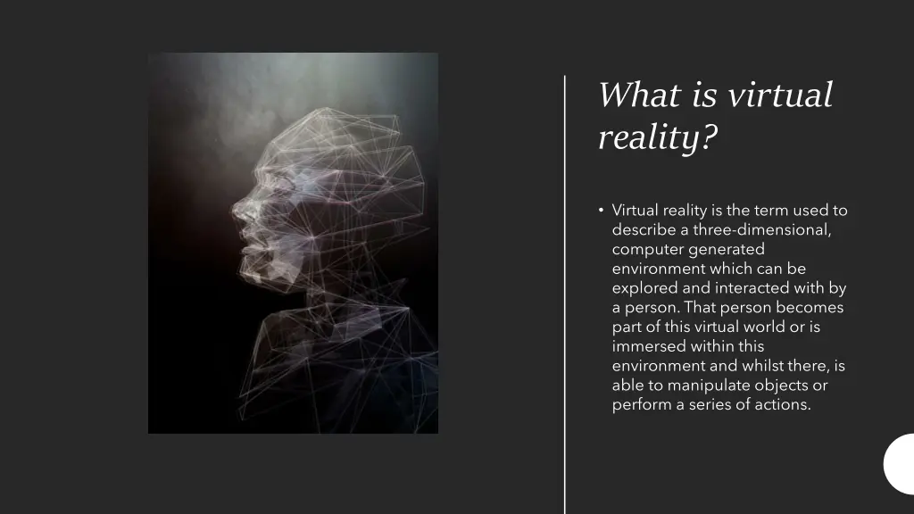 what is virtual reality