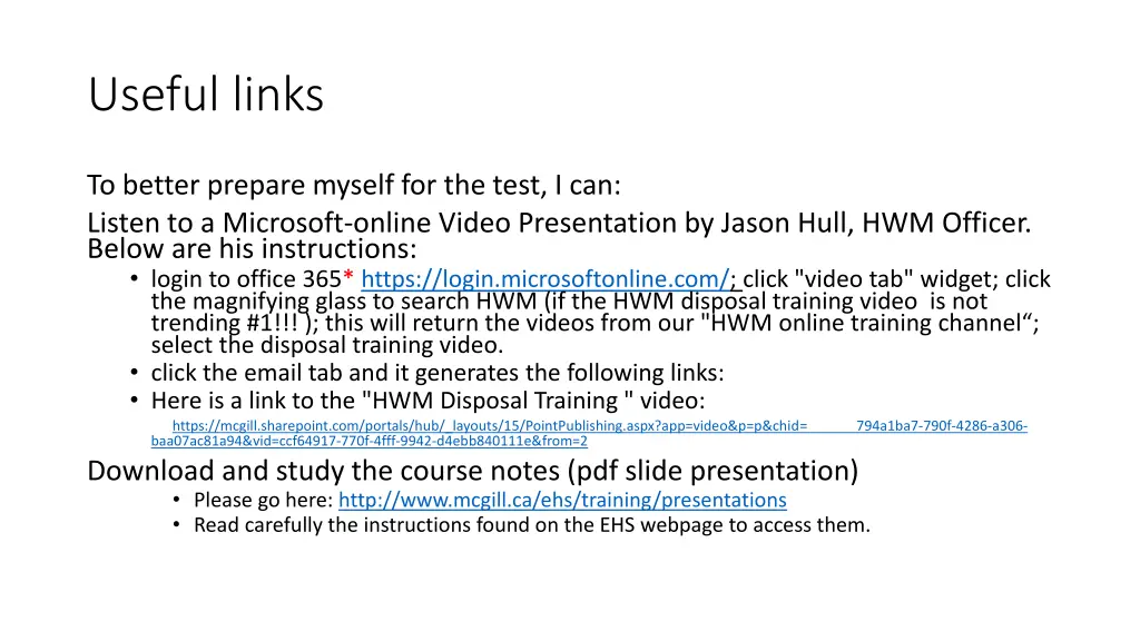 useful links 1