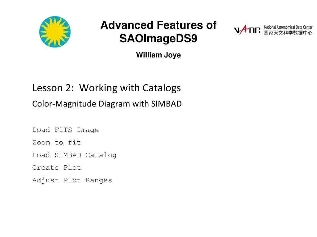 advanced features of saoimageds9 6