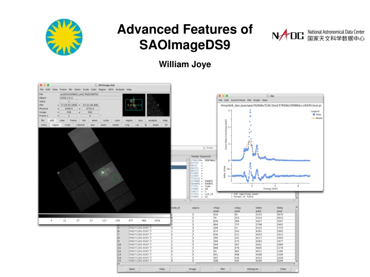 advanced features of saoimageds9