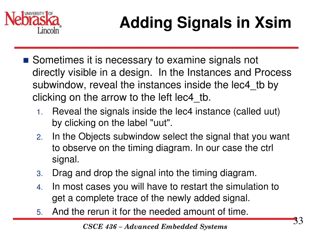adding signals in xsim 1