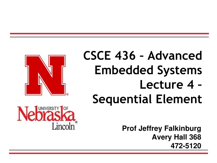 csce 436 advanced embedded systems lecture