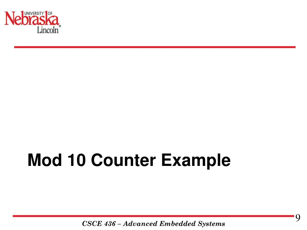 mod 10 counter example