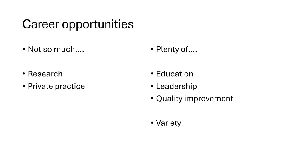career opportunities