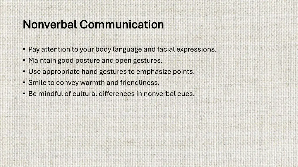 nonverbal communication nonverbal communication