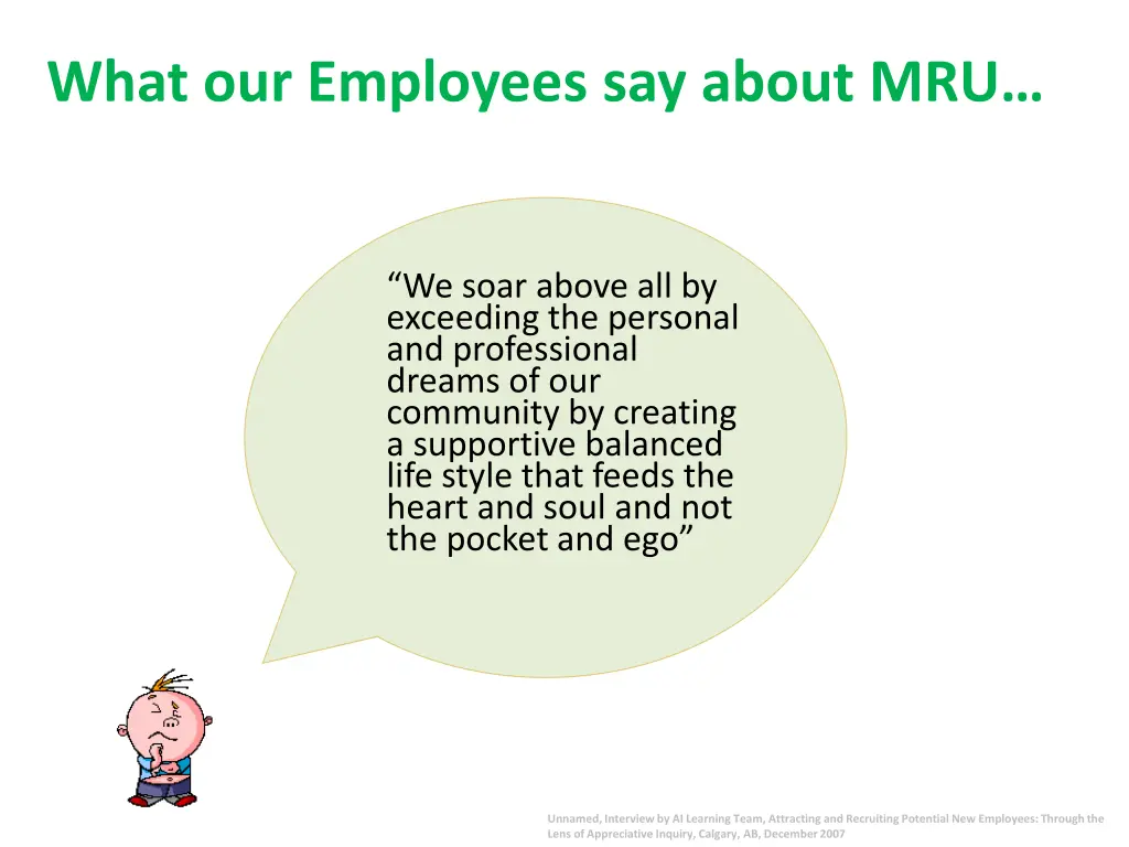 what our employees say about mru