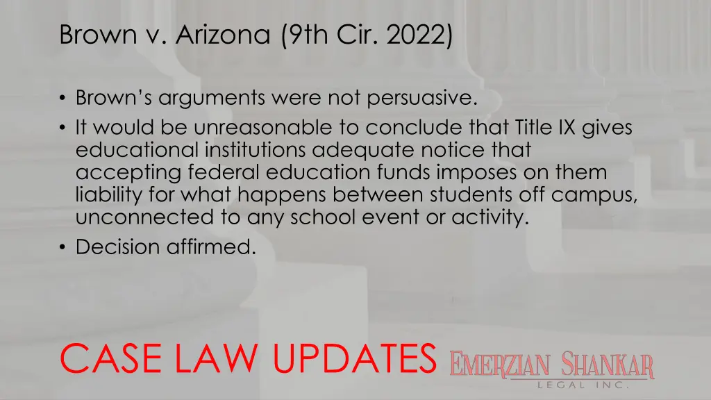 brown v arizona 9th cir 2022 2
