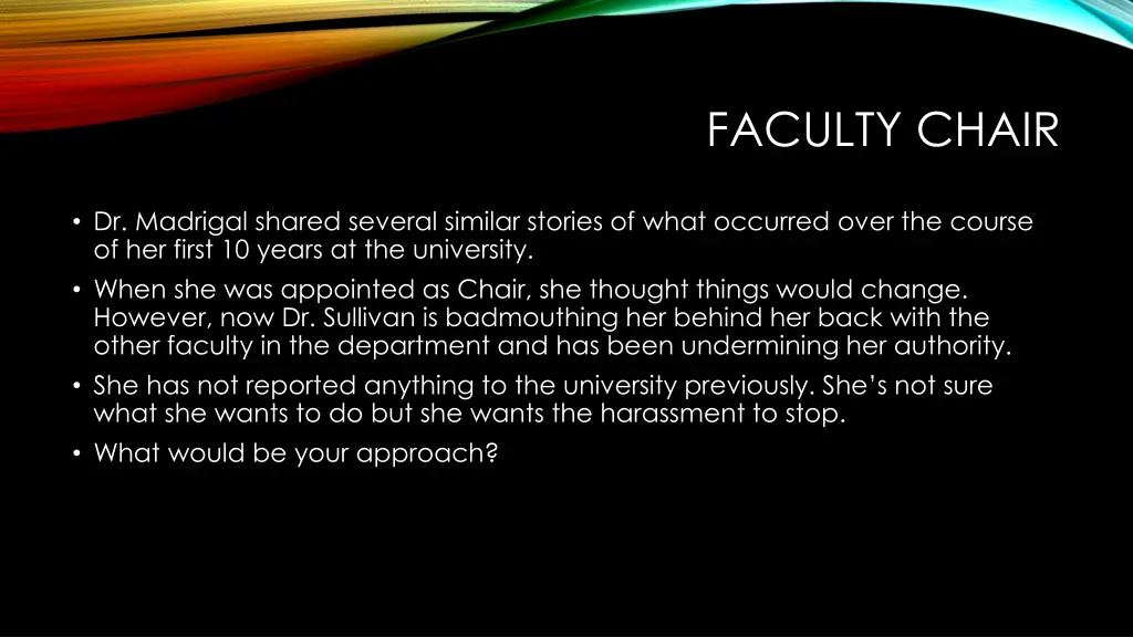 faculty chair 1