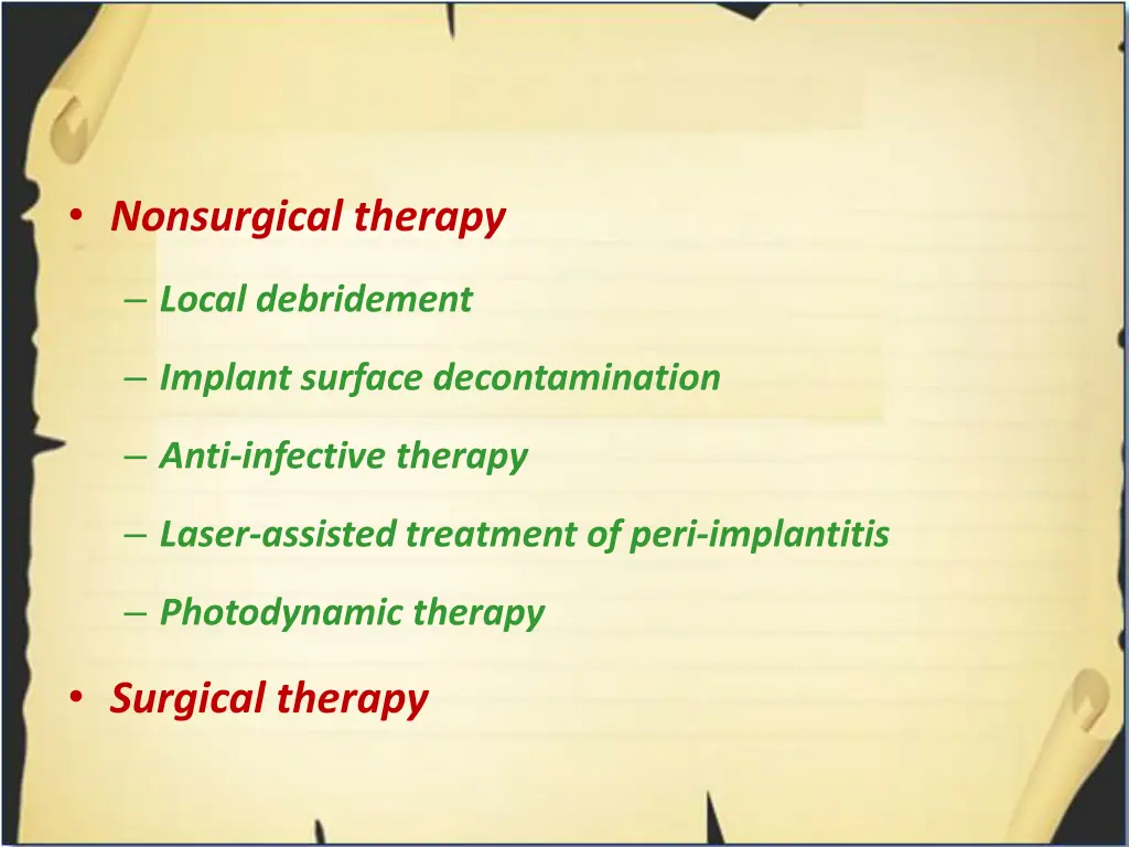 nonsurgical therapy