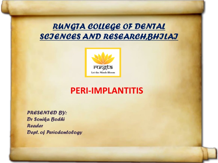 rungta college of dental sciences and research