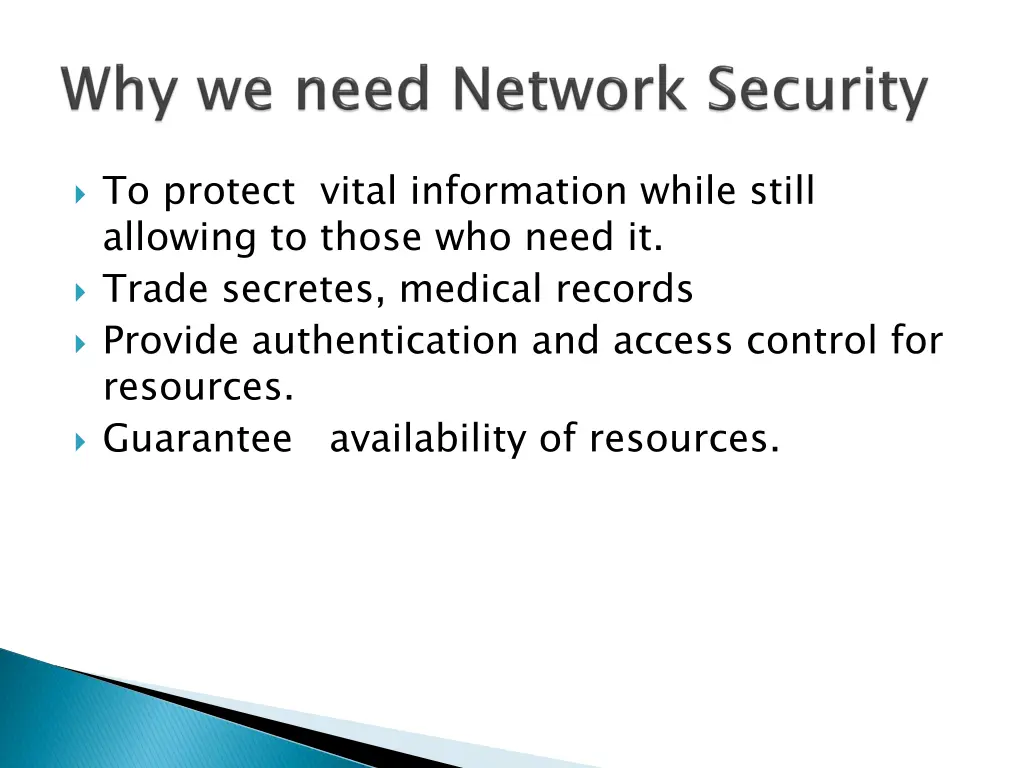 to protect vital information while still allowing