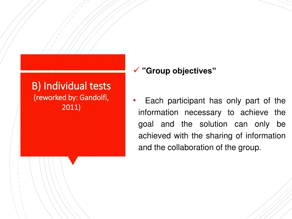 group objectives