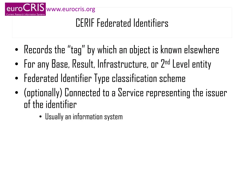 www eurocris org 7