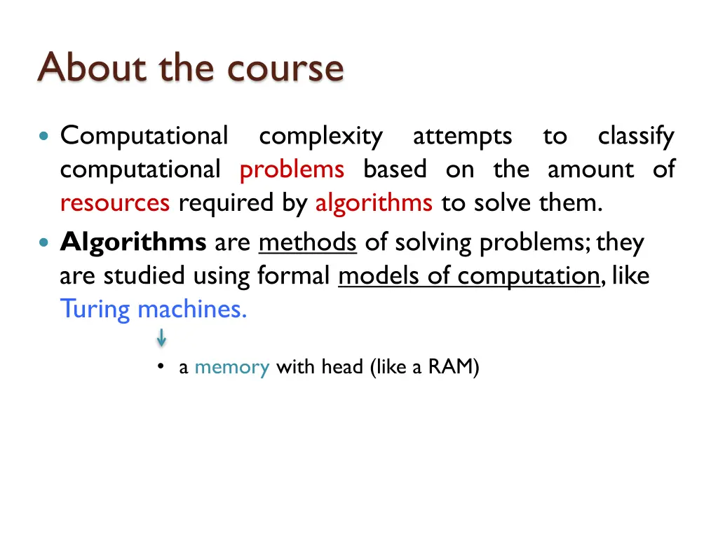 about the course 7