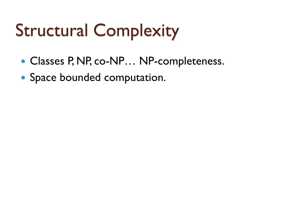 structural complexity 2