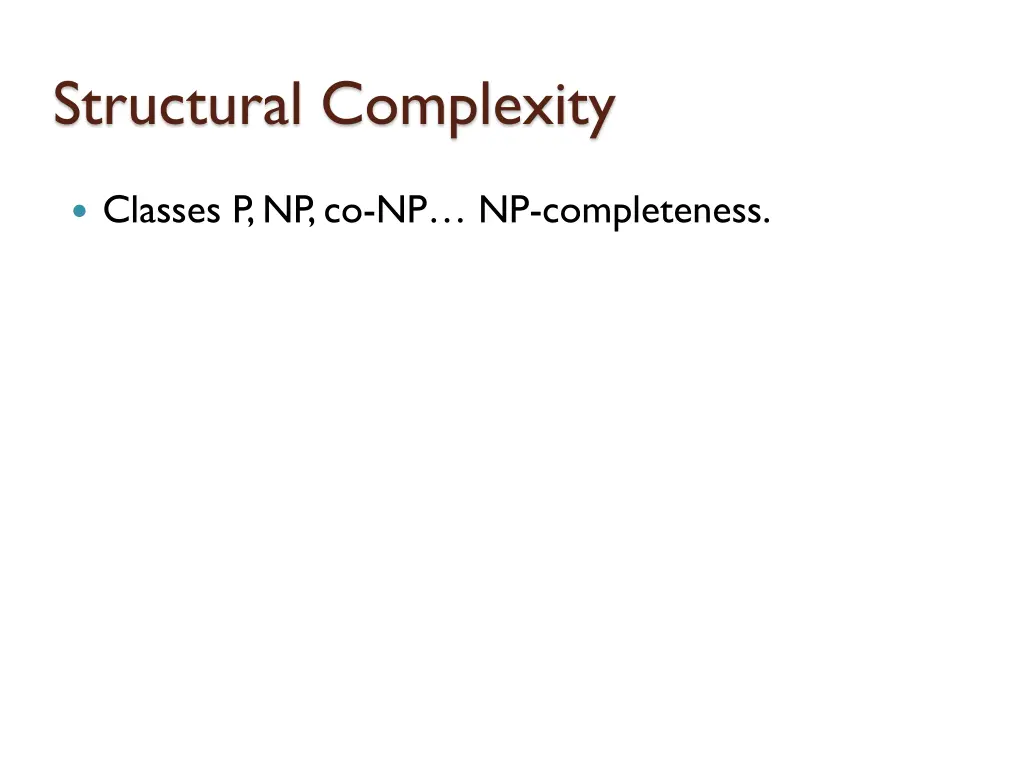 structural complexity