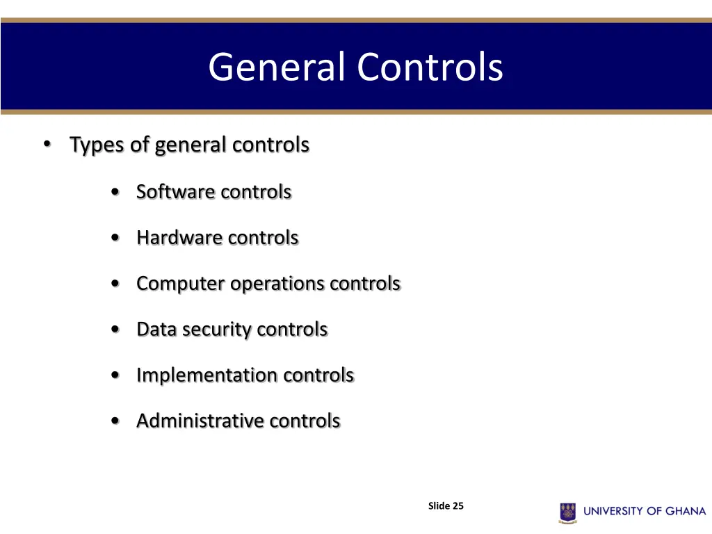 general controls 2