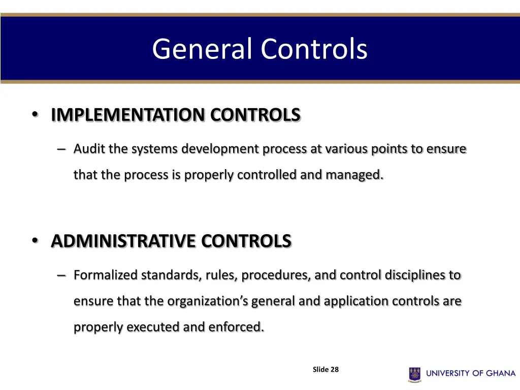 general controls 5
