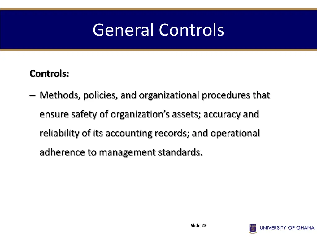 general controls