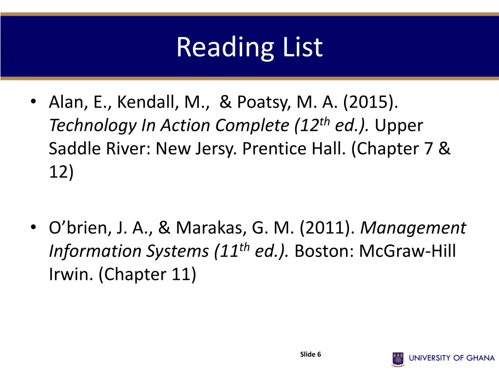 reading list 1