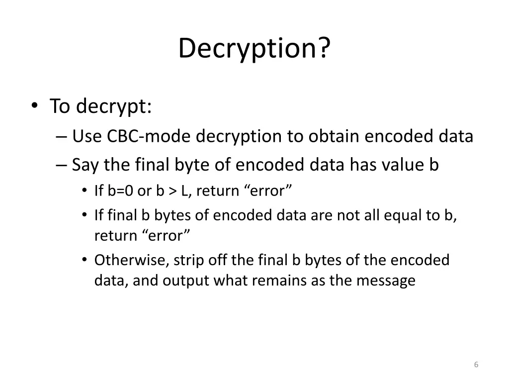 decryption