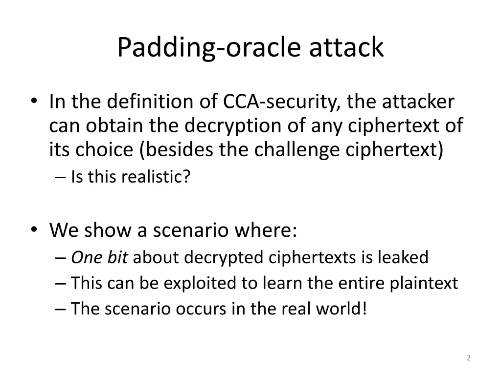 padding oracle attack
