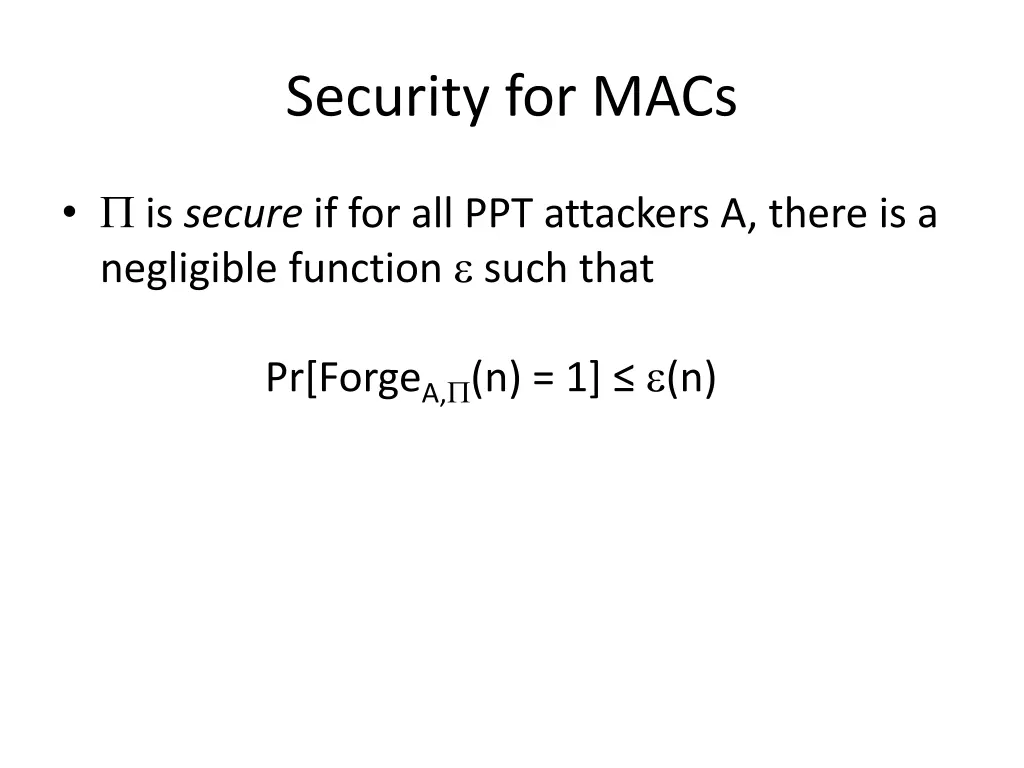 security for macs
