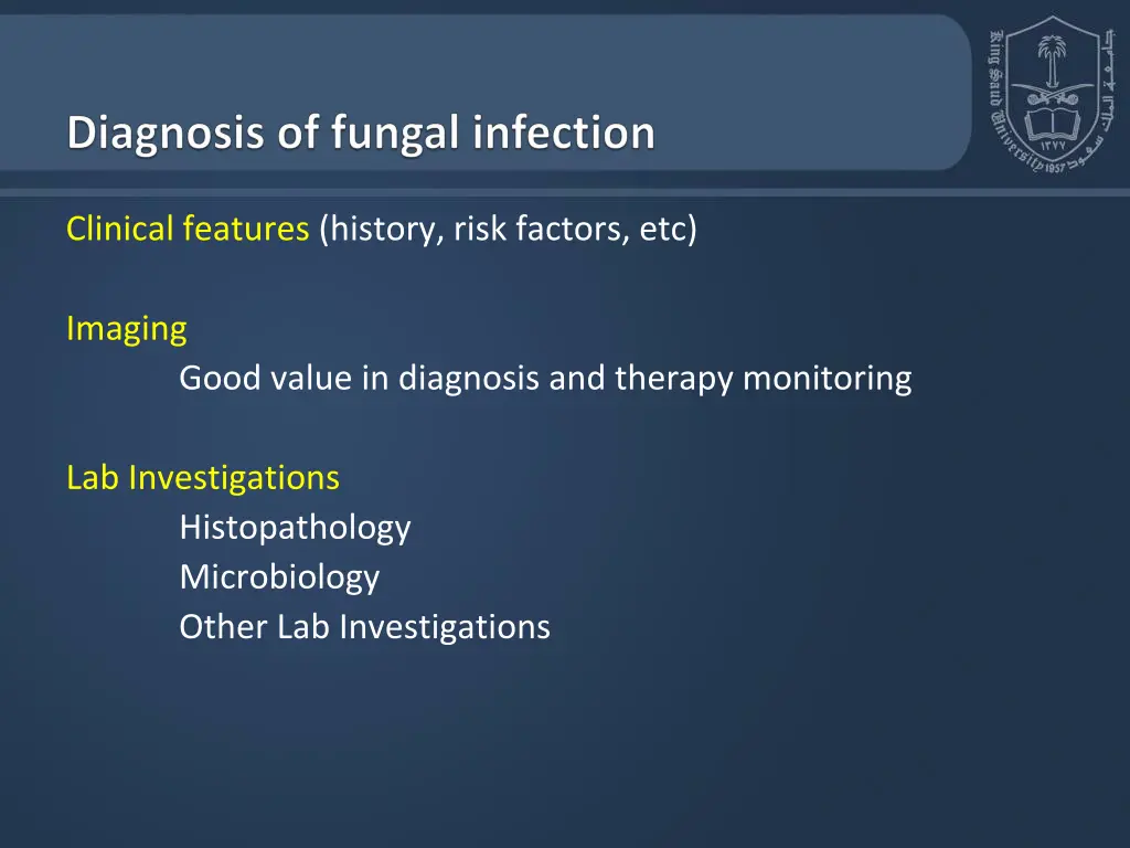 clinical features history risk factors etc