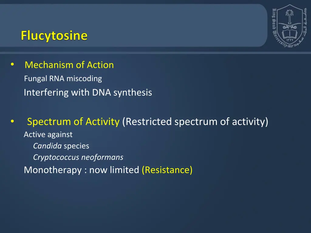 mechanism of action fungal rna miscoding