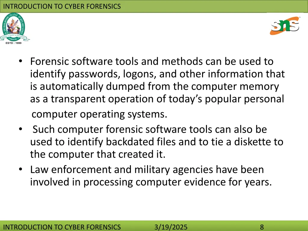 introduction to cyber forensics 7