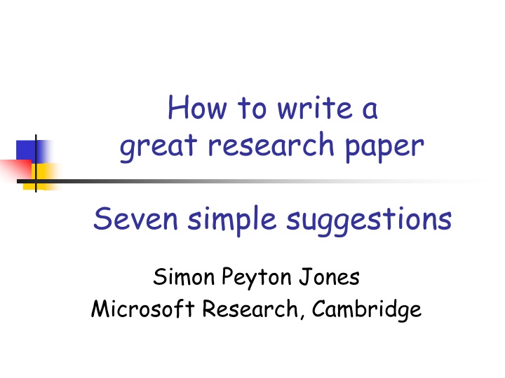how to write a great research paper