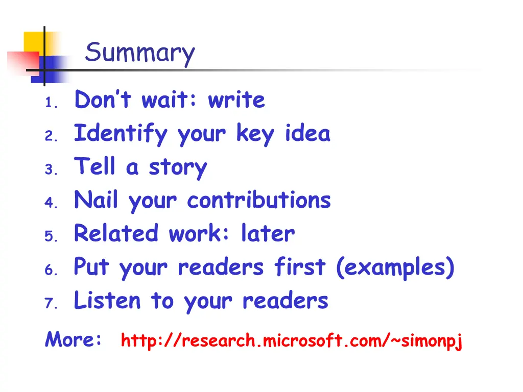 summary