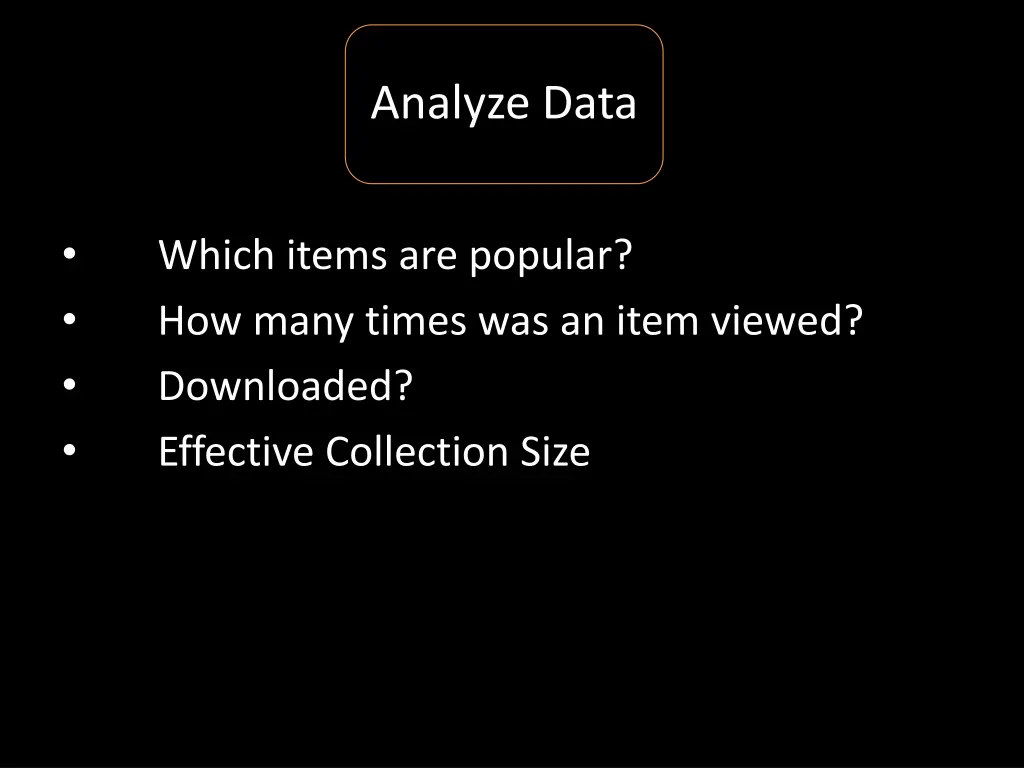 analyze data