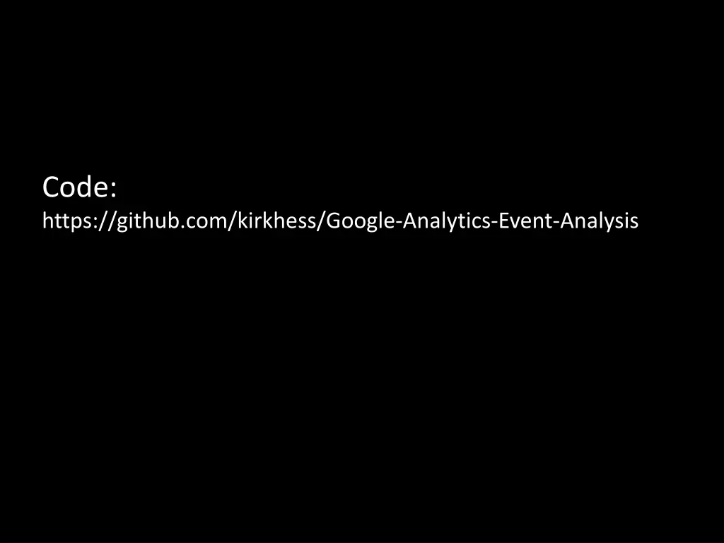 code https github com kirkhess google analytics