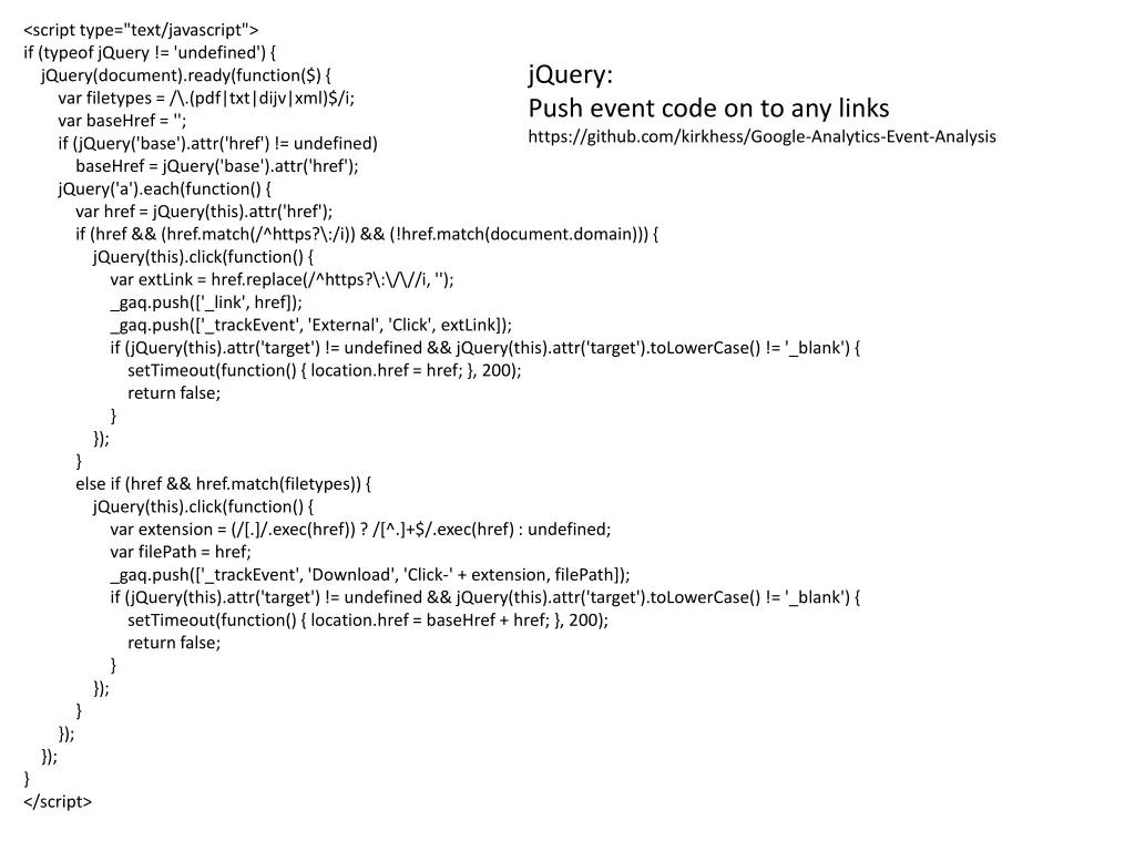 script type text javascript if typeof jquery