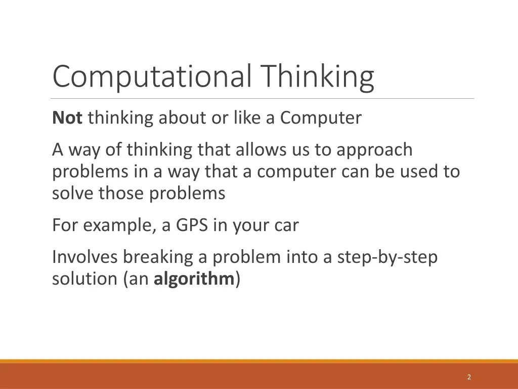 computational thinking