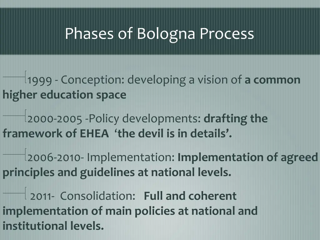 phases of bologna process