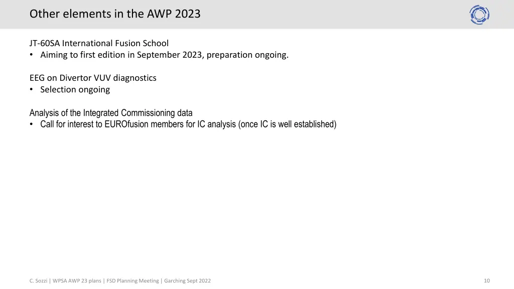 other elements in the awp 2023