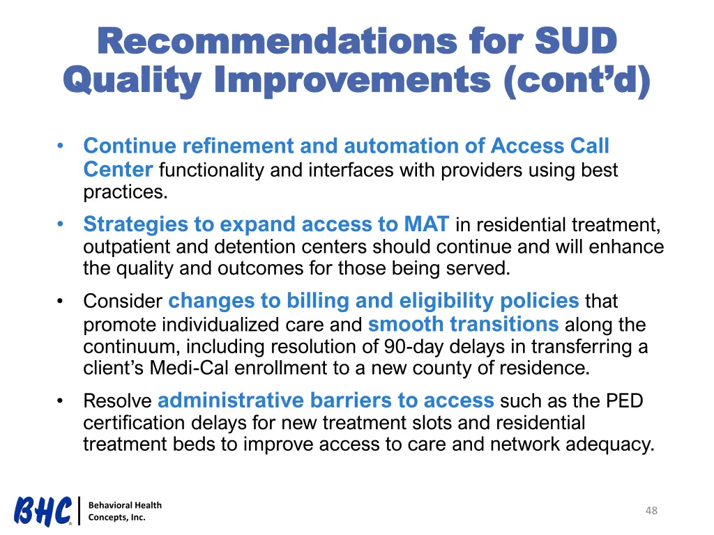 recommendations for sud recommendations 1